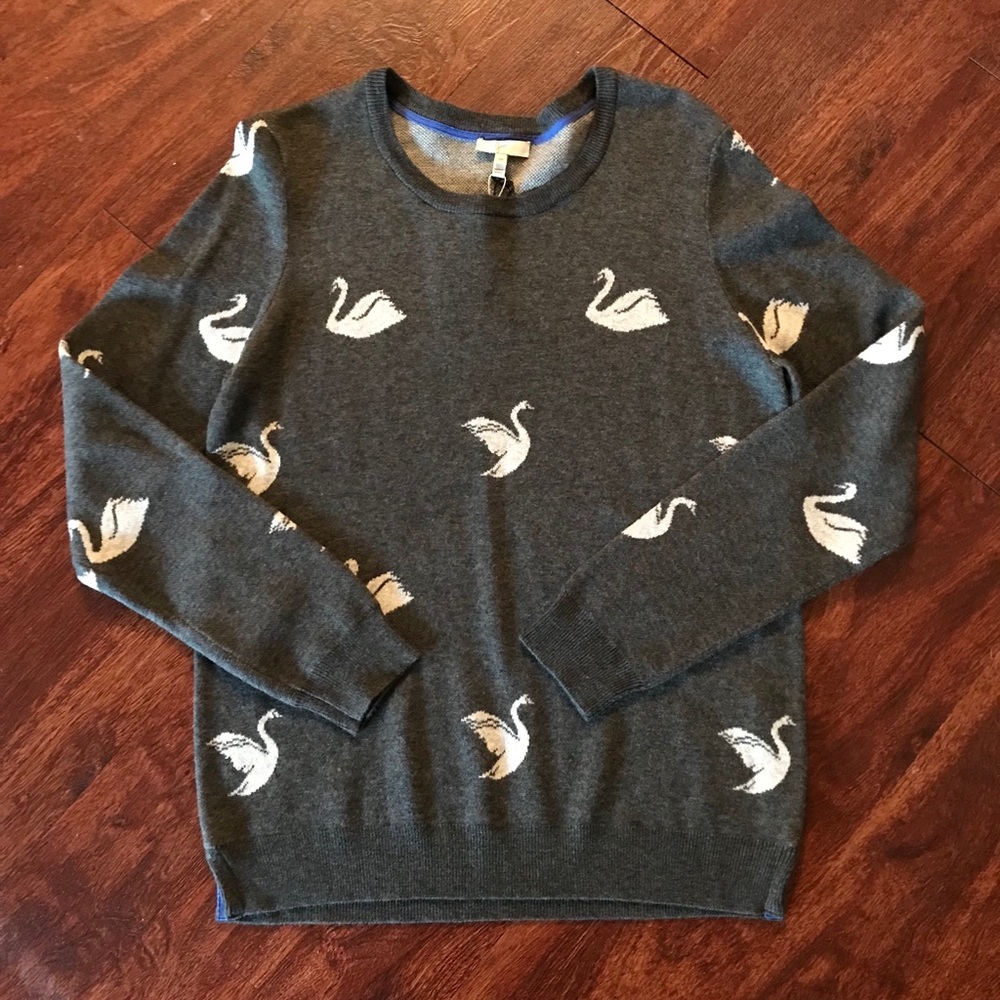 NWT Saks Exclusive Joie Verlana Swan Sweater